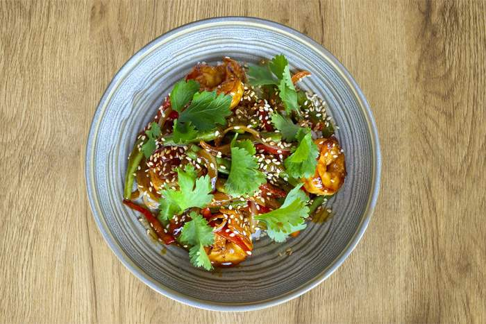 Рис с креветкой